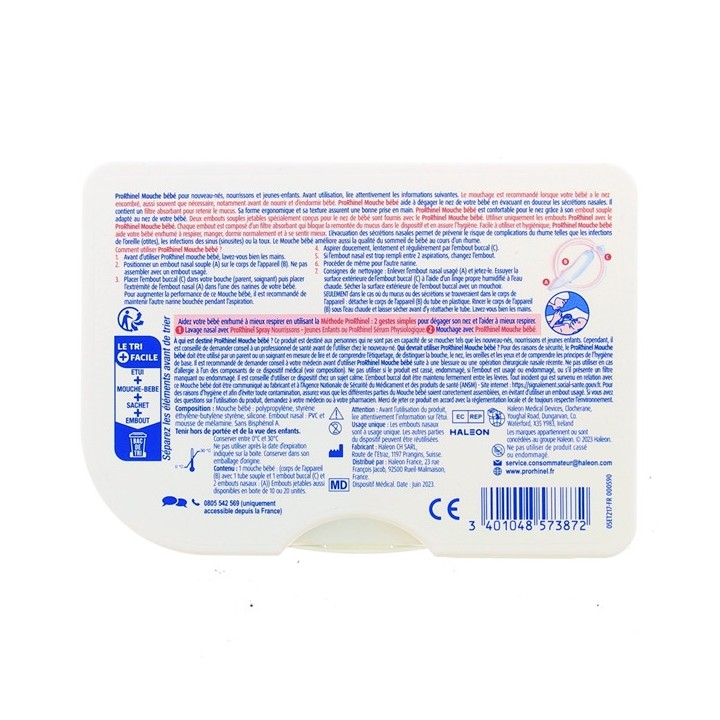 Prorhinel Mouche-bébé - Soins nez, yeux, oreilles du bébé - IllicoPharma
