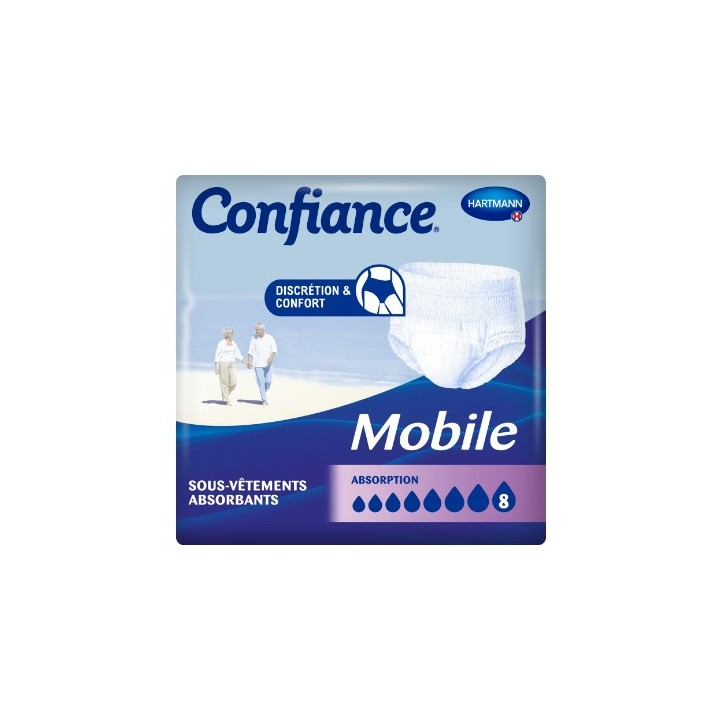 Confiance Mobile Sous-vêtements Absorbants 8G Hartmann - IllicoPharma