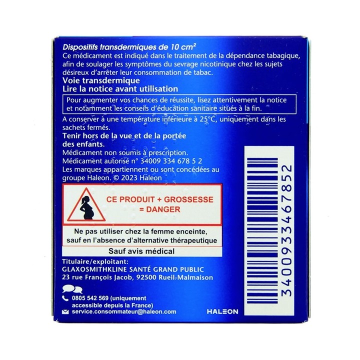 NICOTINELL TTS 7mg/24h Disp transderm 10cm² 28Sach, Patchs, e-Pharmacie IllicoPharma