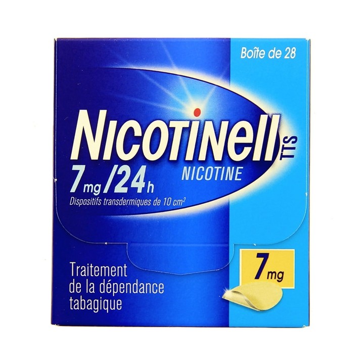 NICOTINELL TTS 7mg/24h Disp transderm 10cm² 28Sach, Patchs, e-Pharmacie IllicoPharma