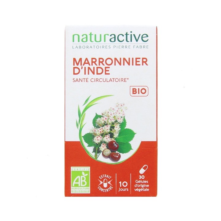 Marronnier d'Inde Bio x30 gélules végétales Naturactive - IllicoPharma