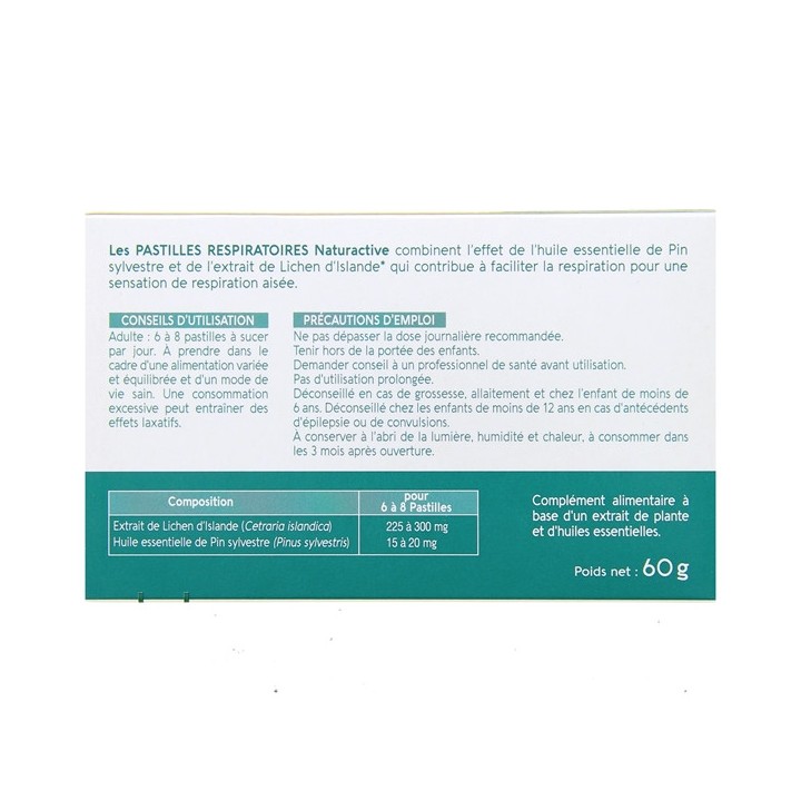 Pastilles Respiratoires x24 Naturactive - IllicoPharma
