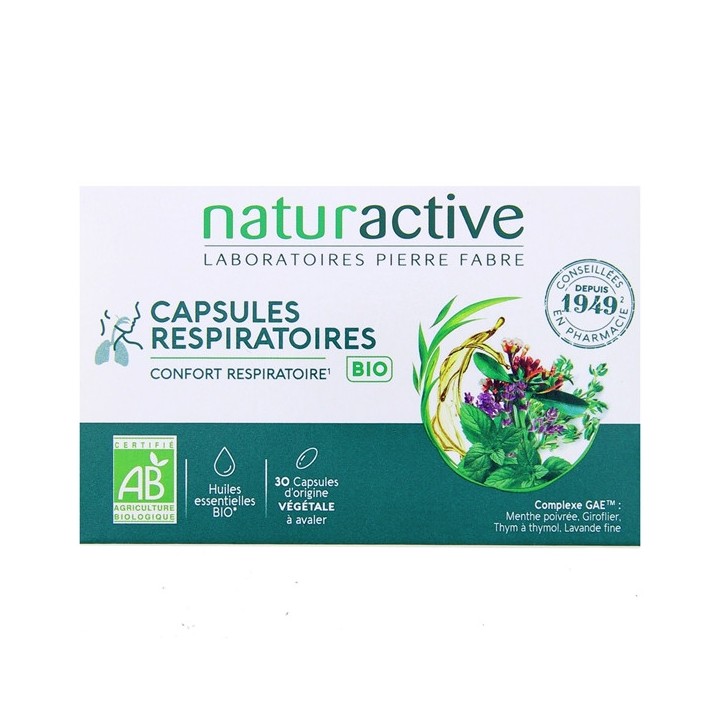 Capsules Respiratoires Bio x30 capsules Naturactive - IllicoPharma