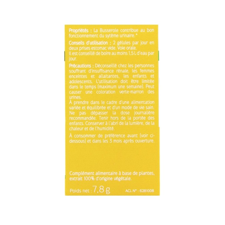 Busserole Bio x30 gélules végétales Naturactive - IllicoPharma