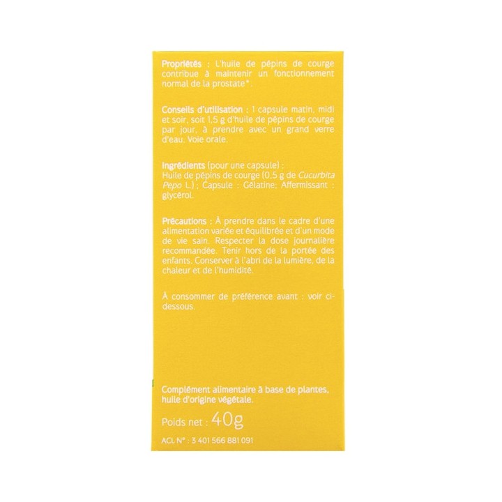 Pépins de Courge x60 capsules Naturactive - IllicoPharma