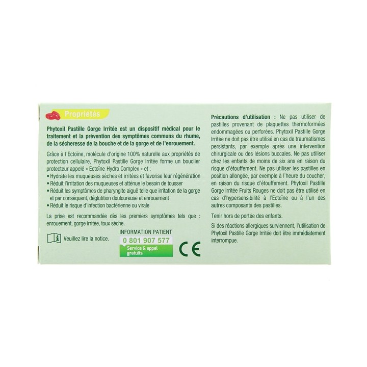 Phytoxil Gorge Irritée Fruits Rouges x16 pastilles - IllicoPharma