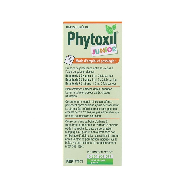 Phytoxil Junior Toux & Gorge Sirop 100ml - En vente chez Illicopharma