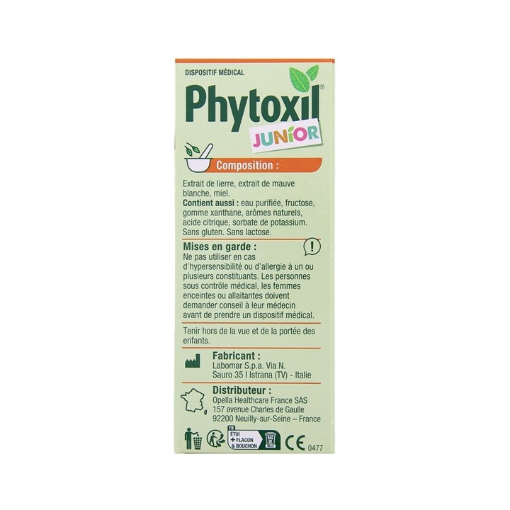 Phytoxil Junior Toux & Gorge Sirop 100ml - En vente chez Illicopharma