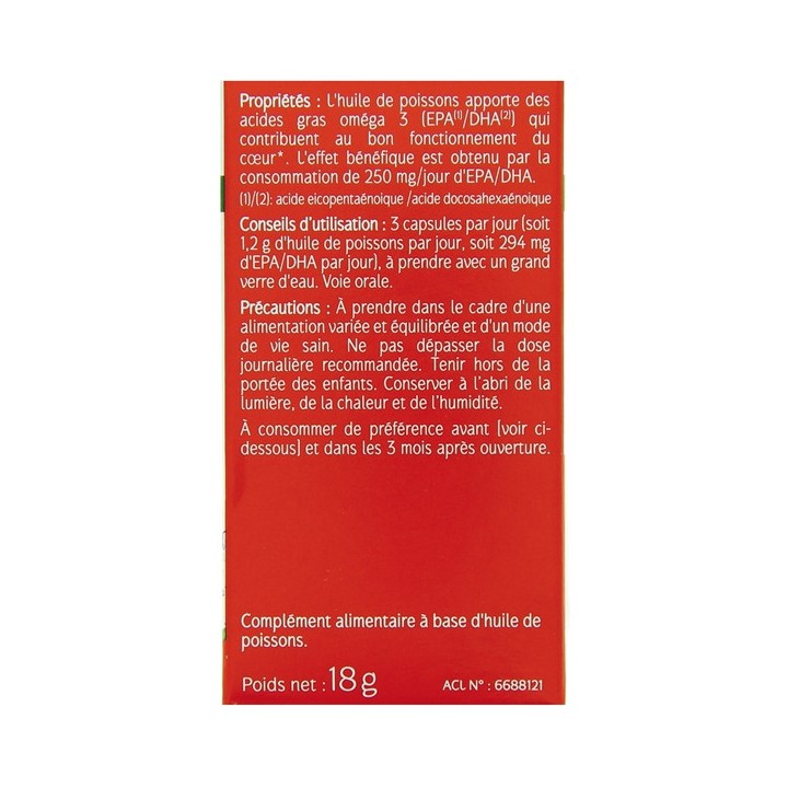 Huile de Poissons x30 capsules Naturactive - IllicoPharma