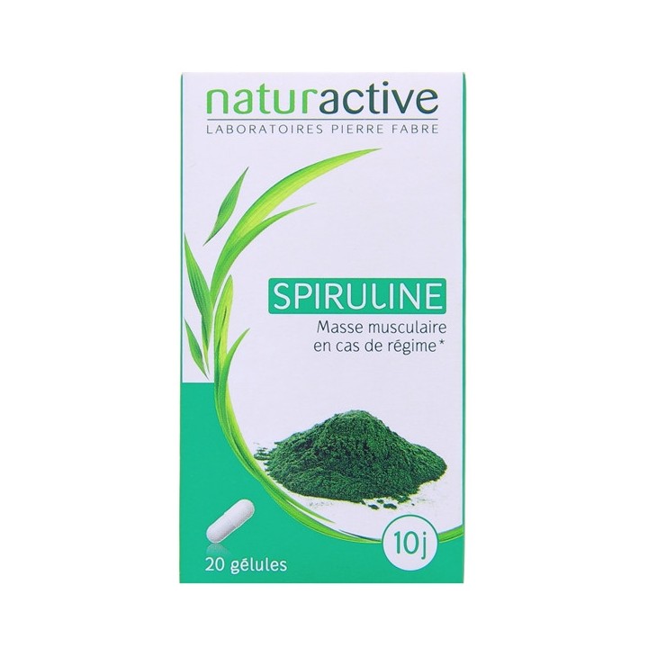 Spiruline x20 gélules Naturactive - Pharmacie en ligne IllicoPharma