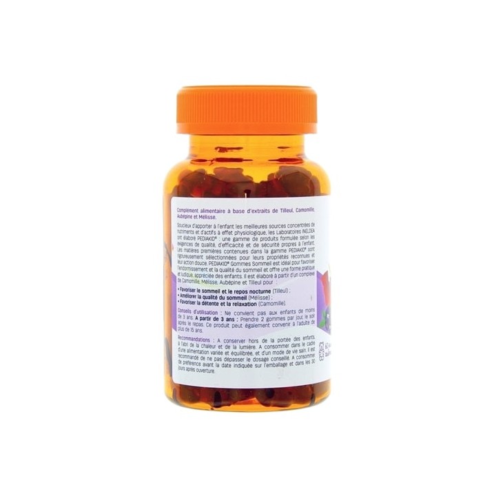 Pediakid Gommes Sommeil x60 oursons - IllicoPharma