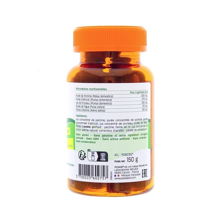 Pediakid Gommes Transit x60 oursons - IllicoPharma