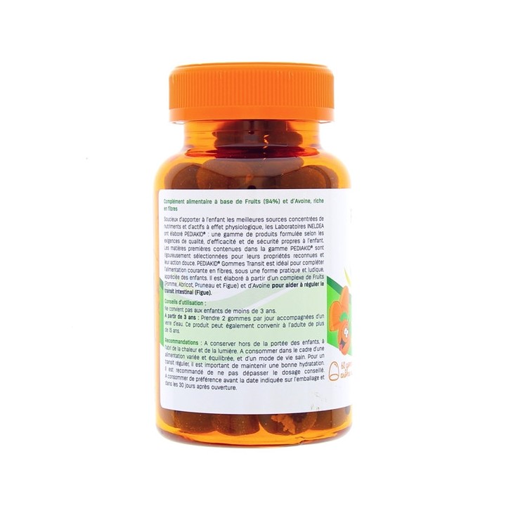 Pediakid Gommes Transit x60 oursons - IllicoPharma
