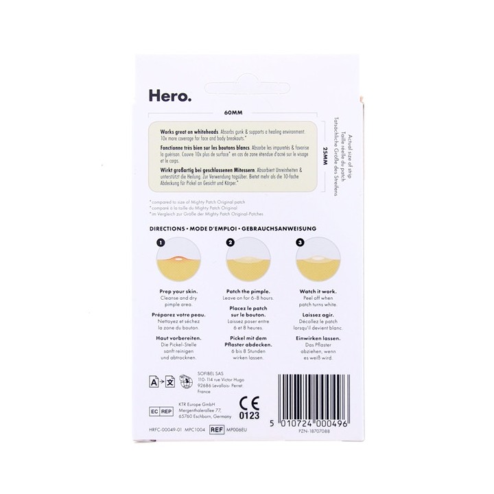 Mighty Patch Surface x10 - Hero Cosmetics - Pharmacie en ligne IllicoPharma