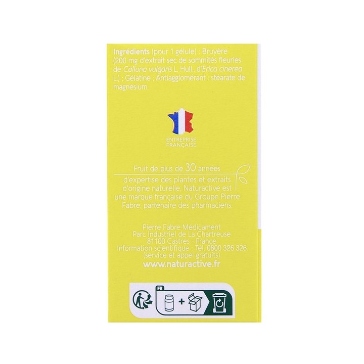 Bruyère x30 gélules Naturactive - Pharmacie en ligne IllicoPharma