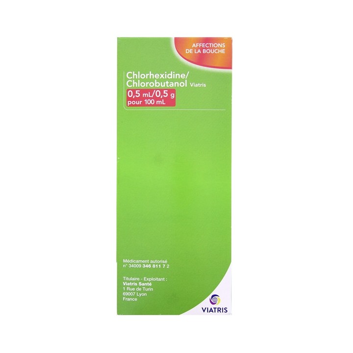 Chlorhexidine/Chlorobutanol 500ml - Viatris- Bain de bouche - IllicoPharma