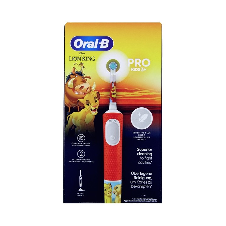 Oral-B Pro Kids 3+ Brosse à dents électrique Roi Lion - IllicoPharma