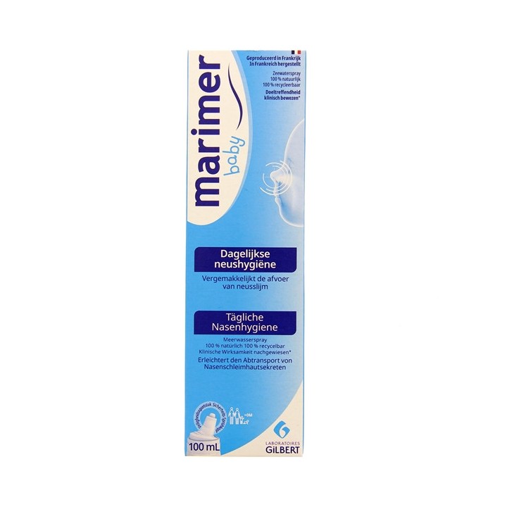 Marimer Baby Hygiène nasale quotidienne Spray 100ml - Gilbert - IllicoPharma
