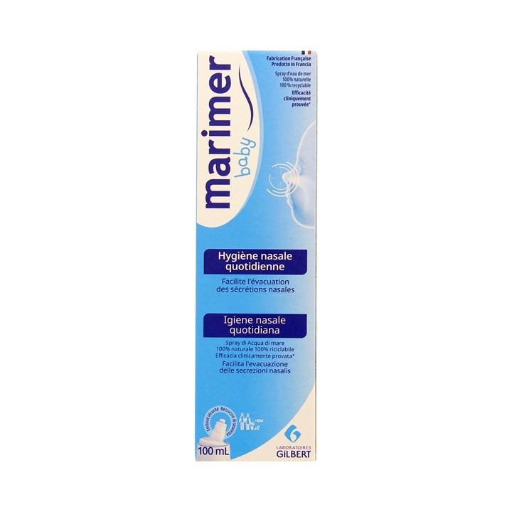 Marimer Baby Hygiène nasale quotidienne Spray 100ml - Gilbert - IllicoPharma