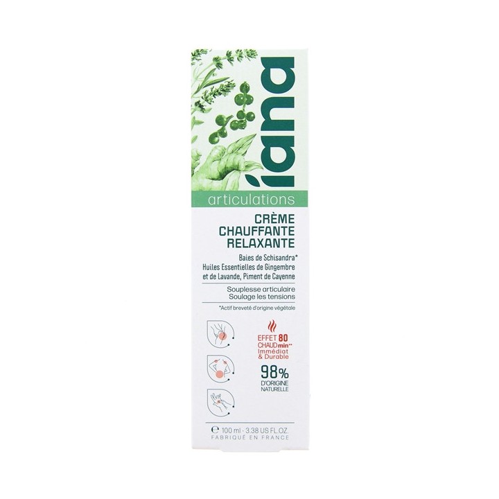 Articulations Crème Chauffante Relaxante 100ml – Iana – IllicoPharma