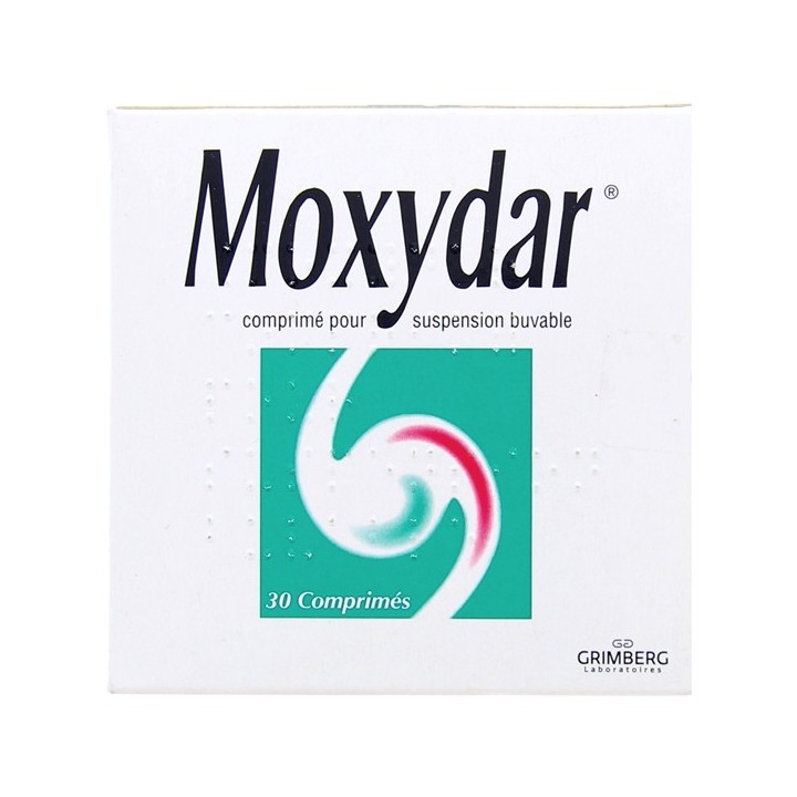 Moxydar 30cpr, Maux d'estomac, Pharmacie française en ligne IllicoPharma