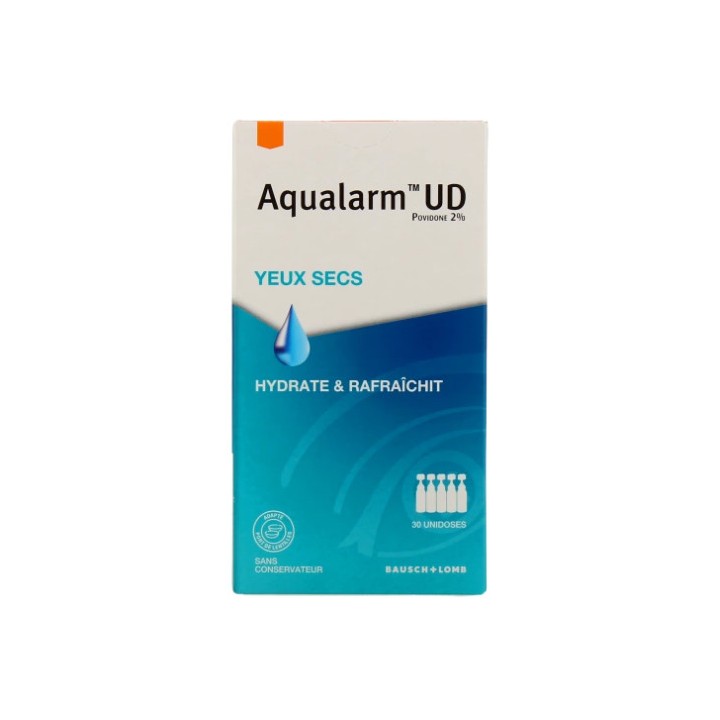 Aqualarm Yeux secs - 20 unidoses - Bausch & Lomb - IllicoPharma