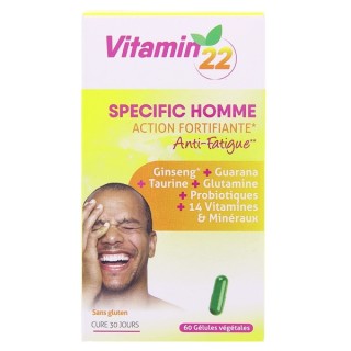 Specific Homme x60 gélules végétales Vitamin'22 - IllicoPharma