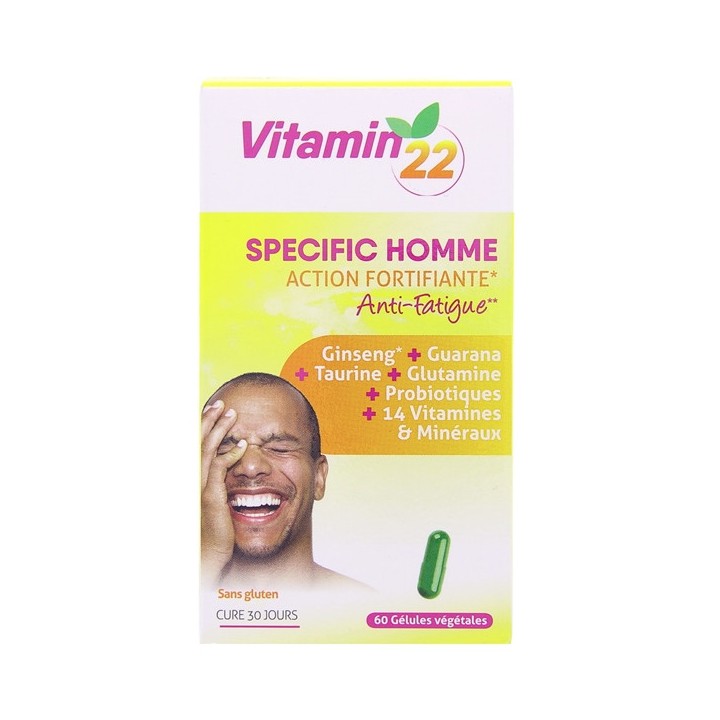 Specific Homme x60 gélules végétales Vitamin'22 - IllicoPharma