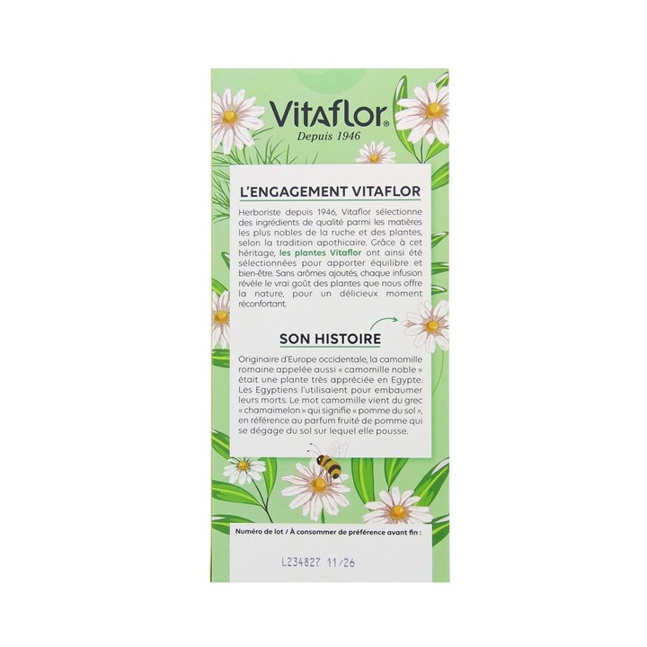 Tisane Camomille romaine 45g Vitaflor - Digestion, transit - Pharmacie IllicoPharma