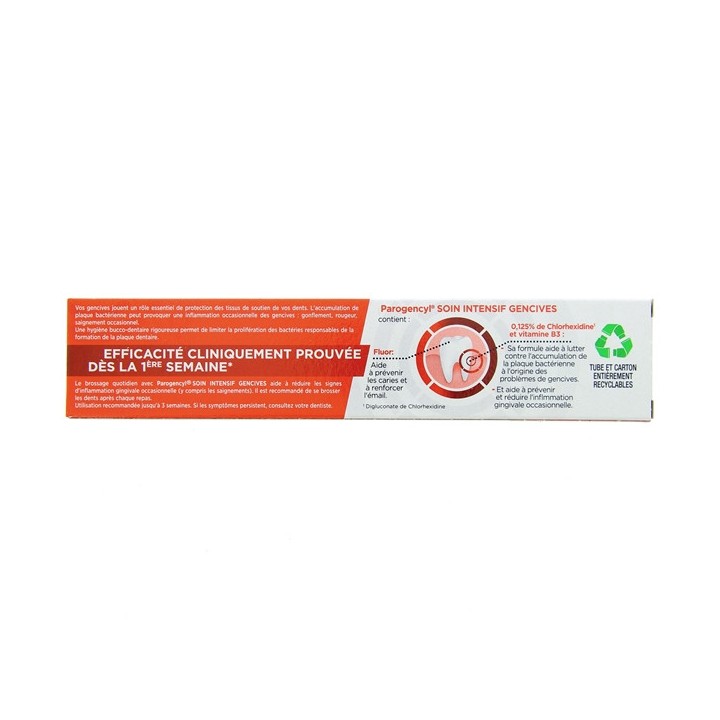 Dentifrice Soin Intensif Gencives 75ml - Parogencyl - IllicoPharma