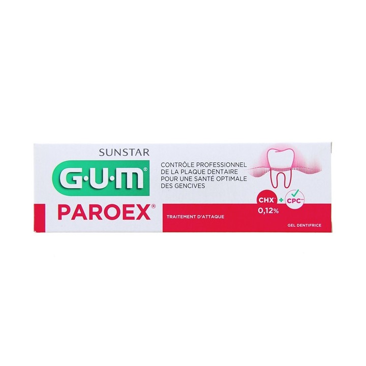 Dentifrice Paroex 75ml - Gum - IllicoPharma