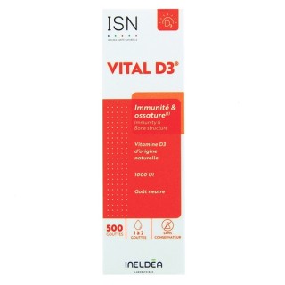 ISN Vital D3 Gouttes 20ml Ineldea - IllicoPharma