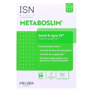 ISN Metaboslim Santé & Ligne 50+ x90 gélules végétales Ineldea - IllicoPharma