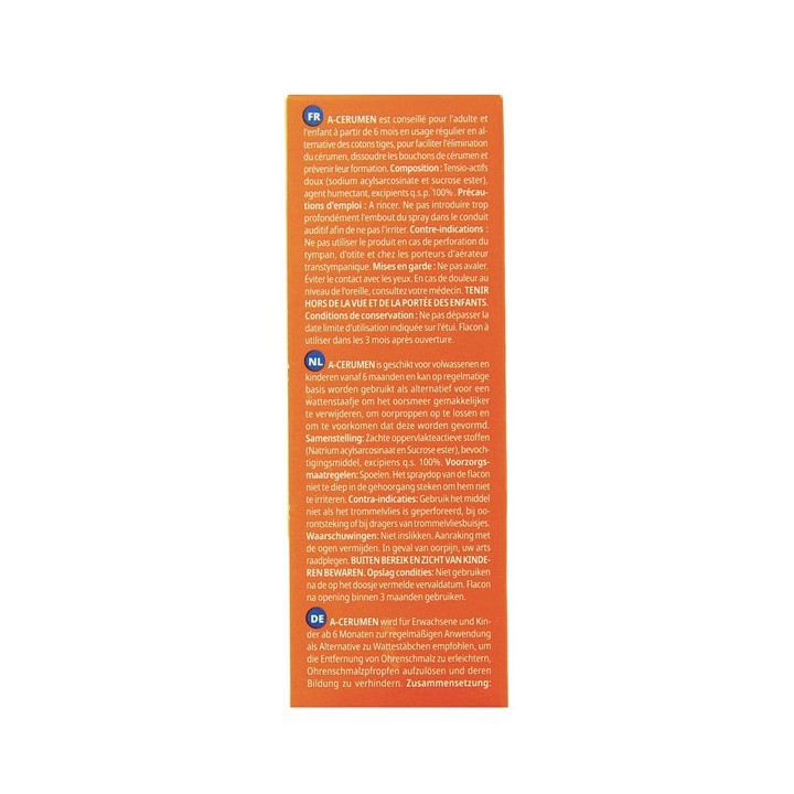 A-Cerumen Hygiène des Oreilles Spray 40ml Grimberg - IllicoPharma