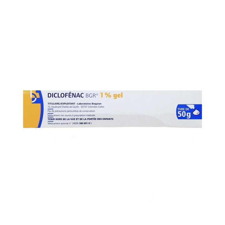 Diclofenac Biogaran 1% gel 50g-Douleurs articulaires et musculaires-IllicoPharma