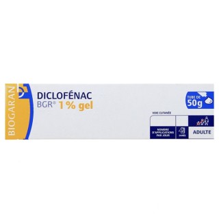 Diclofenac Biogaran 1% gel 50g-Douleurs articulaires et musculaires-IllicoPharma