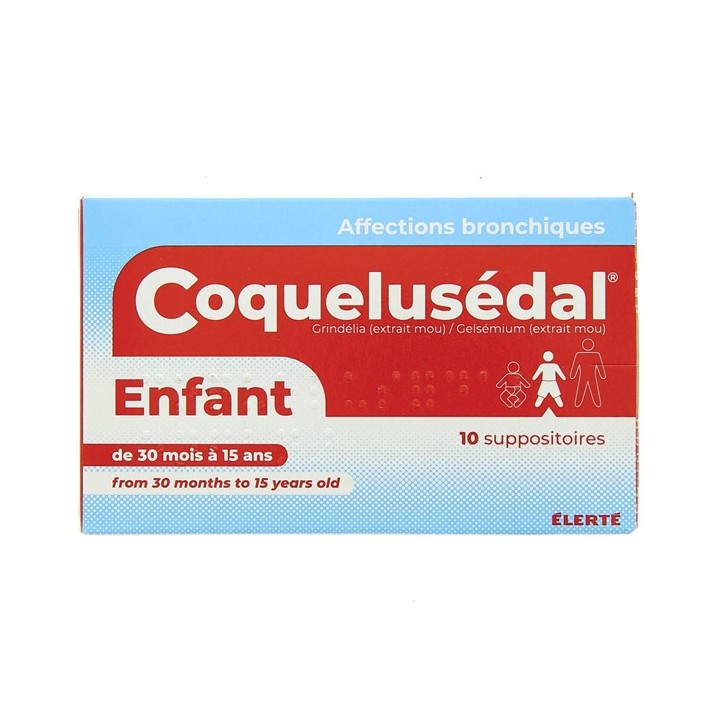 Coquelusedal suppositoire enfant, Médicament Affections bronchiques - IllicoPharma