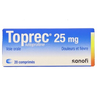 Toprec 25mg 20cpr, Sanofi, Pharmacie française en ligne IllicoPharma