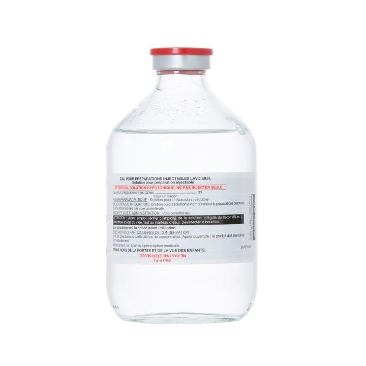 Eau pour préparations injectables Lavoisier 250ml, Liquide, e-Pharmacie IllicoPharma