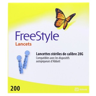 Freestyle Papillon x200 lancettes - Abbott - Glycémie et accessoires - IllicoPharma