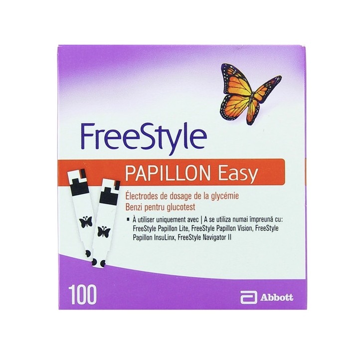Freestyle Papillon Easy x100 bandelettes - Abbott - IllicoPharma