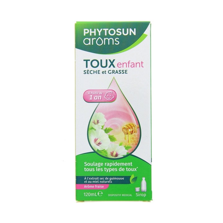 Sirop Toux Enfant Sèche et Grasse Enfant 120ml Phytosun Arôms - IllicoPharma
