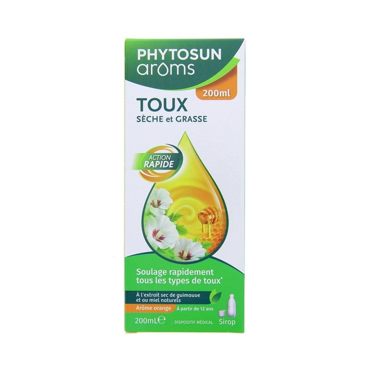 Sirop Toux Sèche et Grasse 200ml Phytosun Arôms - IllicoPharma