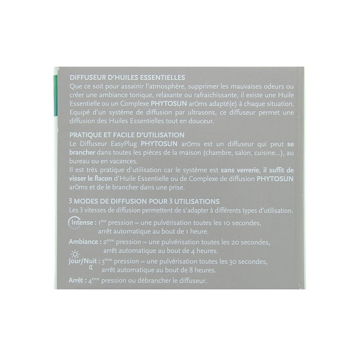 Diffuseur Huiles essentielles Easyplug Phytosun - Omega Pharma - IllicoPharma