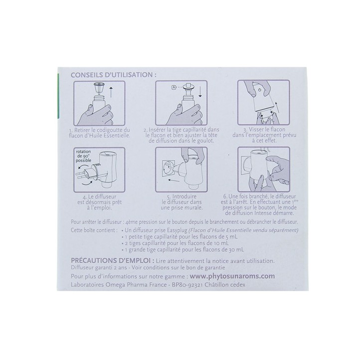 Diffuseur Huiles essentielles Easyplug Phytosun - Omega Pharma - IllicoPharma