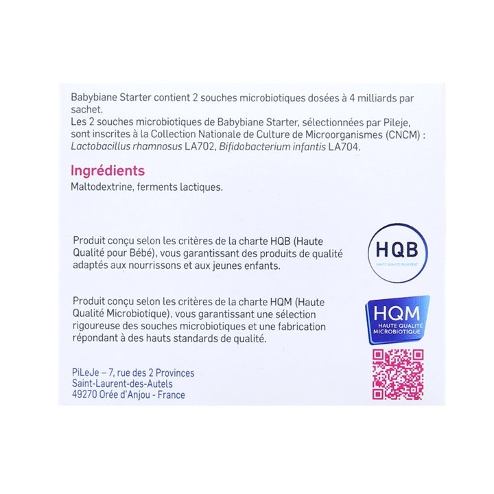 Babybiane Starter - 30 sachets - Pileje - IllicoPharma