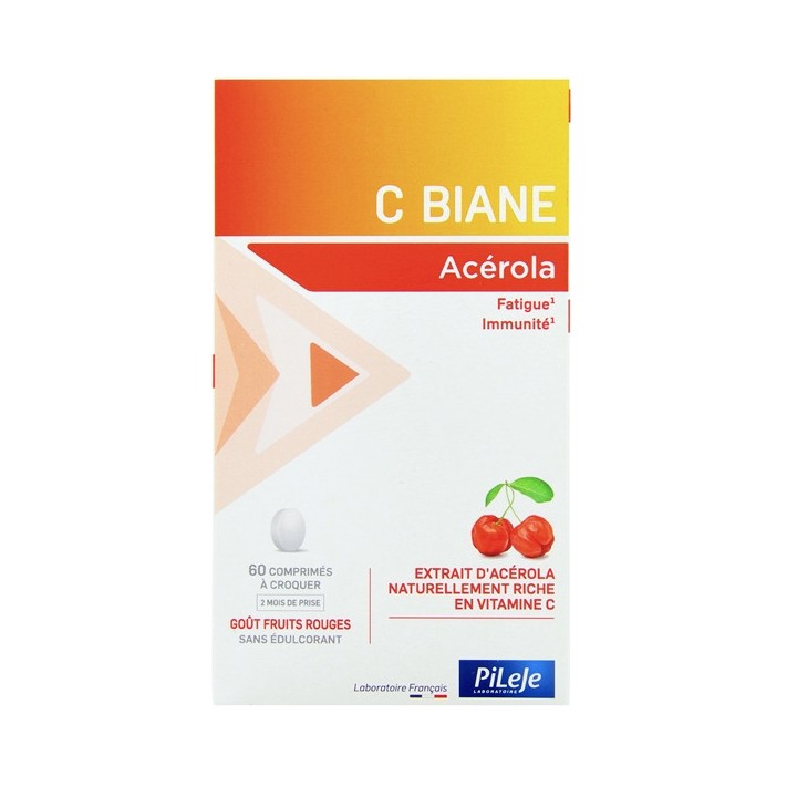 C Biane Acérola - 60 comprimés à croquer - Pileje - Micronutrition