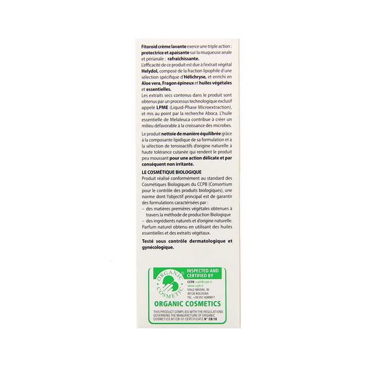Fitoroid Crème Lavante Protectrice et Apaisante 100ml - Aboca - IllicoPharma