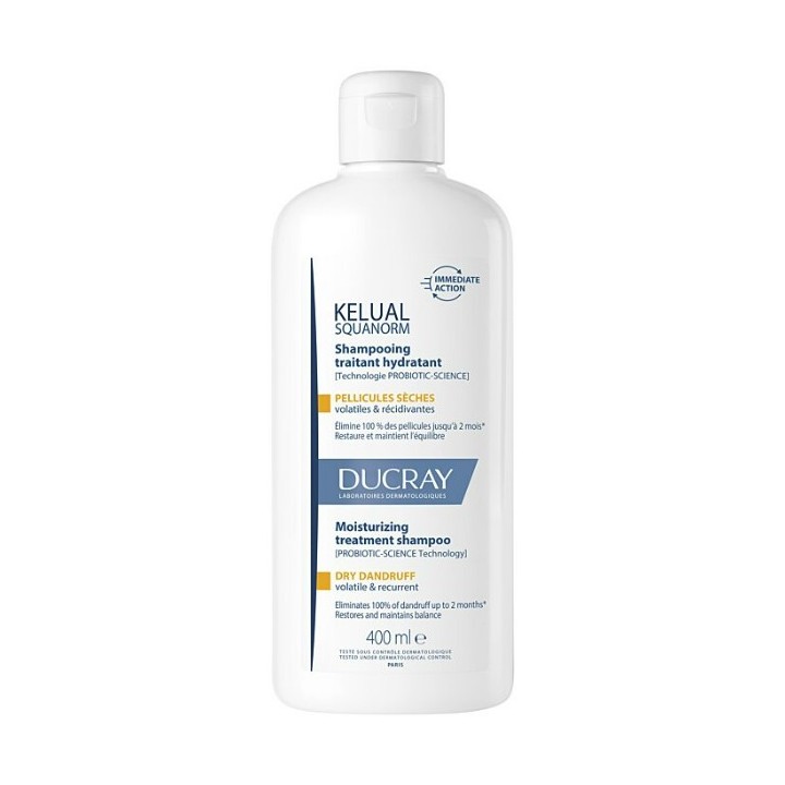 Kelual Squanorm shampooing Pellicules Sèches 400ml - Ducray - IllicoPharma