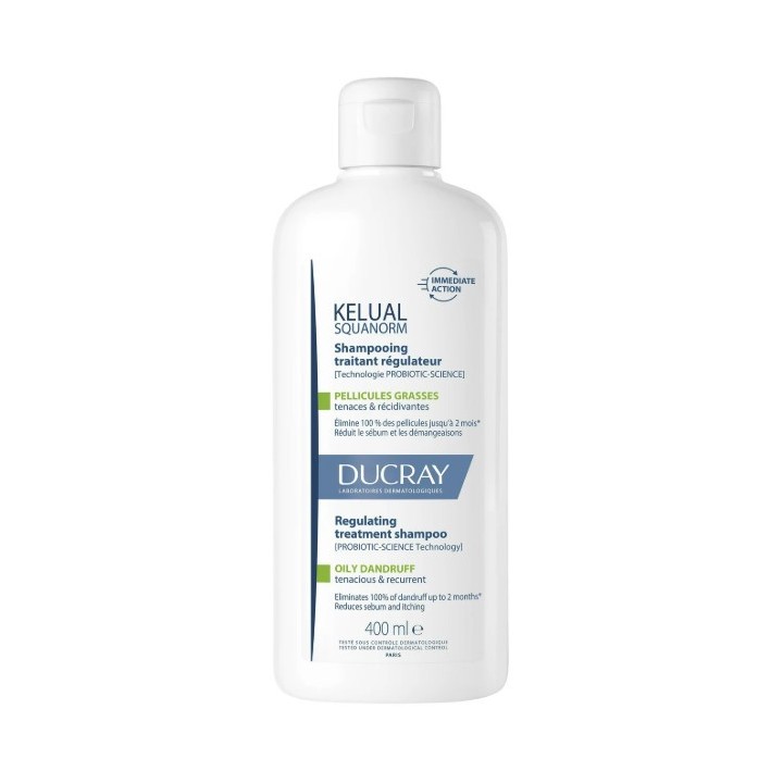 Kelual Squanorm Shampooing Pellicules Grasses 400ml - Ducray - IllicoPharma